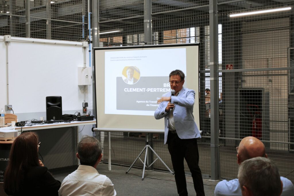 Inauguration atelier armatis centre pénitentiaire orléans saran